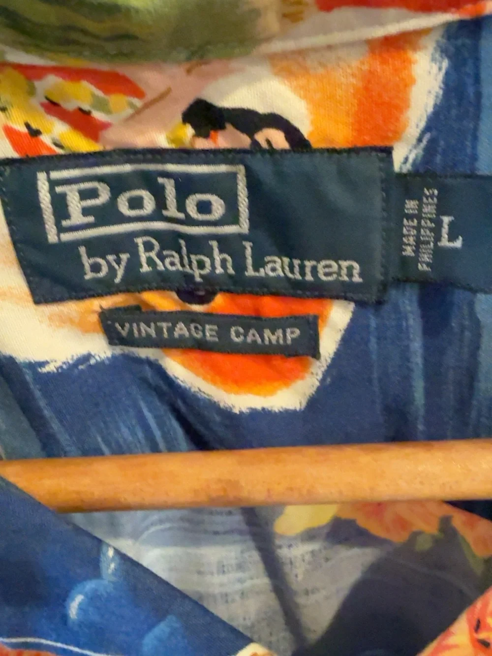 Polo Ralph Lauren Vintage Camp Hawaiian Aloha Hula Shirt L NWT